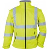 VIZWELL VW268Y  Winter Softshell jack Geel