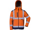 VIZWELL  Winter Softshell Jackke Orange / Marine