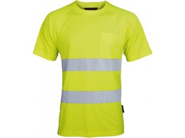VIZWELL VWT1AY Coolpass protection T-Shirt Geel
