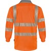 VIZWELL VWPS32O Polo-Shirt met Lange Mouwen  Orange