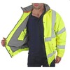 Bseen CBJFLSYS Bomberjack Fleece Gevoerd  Fluo Geel