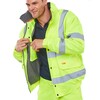 Bseen CBJFLSYS Bomberjack Fleece Gevoerd  Fluo Geel