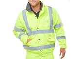 Bseen CBJFLSYS Bomberjack Fleece Gevoerd  Fluo Geel