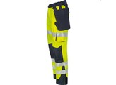 Vizwell VWTC113 Signalisatie Broek Fluo Geel/Marine