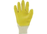 Asatex 03400P Yellow Nitrile Glove  Tricot Trim  Open Back