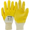 Asatex 03400P Yellow Nitrile Glove  Tricot Trim  Open Back