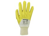 Asatex 03400P Yellow Nitrile Glove  Tricot Trim  Open Back