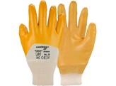 Asatex 03400T Yellow Nitrile Glove  Tricot Trim  Open Back