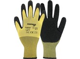 Asatex 3750 Latex Handschoen Zwart/Geel
