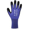 Asatex 3780 Natuur latex Handschoen Zwart/Blauw