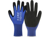 Asatex 3780 Gant Latex Naturel Noir/Bleu