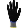 Asatex N110 Gant Nitrile Tricote Fin avec Micromousse Bleu/Noir