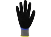 Asatex N110 Gant Nitrile Tricote Fin avec Micromousse Bleu/Noir