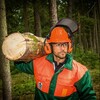 Climax boswerker veiligheidshelm oranje 6-punts  DIN4840  singelband