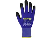 Asatex HIT099B Fine Knit Glove with Nitrile Microfoam