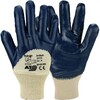 Asatex 3410 Nitrile Blue glove  tricot collar  Open back