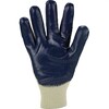 Asatex 3410 Nitrile Blue glove  tricot collar  Open back