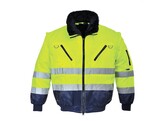 Portwest PJ50 - HI-Vis 3-in-1 Pilot Jacket Yellow/Navy