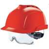 MSA SAFETY HELMET V-GARD 930 WITH INTEGRATED EYE PROTECTION