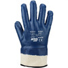 Asatex 3440 Nitrile Blue Glove  Safety Cap  Closed Back