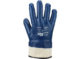 Asatex 3440 Nitrile Blue Glove  Safety Cap  Closed Back