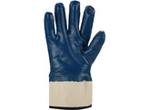 Asatex 3440 Nitrile Blue Glove  Safety Cap  Closed Back