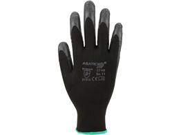 Asatex 3740 latex Glove Black