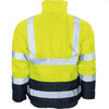 VIZWELL VW60CBY Gilet de pilote 2 en 1  jaune / marine