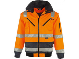 VIZWELL VW126CO Pilot Jas 4 in 1 Orange / Marine. - XXL