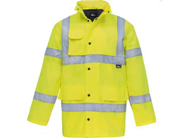 Vizwell VW01Y waarschuwingsbescherming parka fluorescerend Yellow - XL