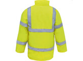 Vizwell VW01Y warning protection parka fluorescent Yellow