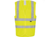 Vizwell VWE03Y high visibility vest yellow