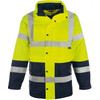 Vizwell VW05Y parka 2 in 1 geel / marine - 5XL