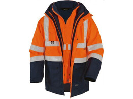 VIZWELL VWJK44O Parka 5 en 1  respirant  coupe-vent et impermeable.