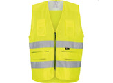 Gilet multifonctionnel Vizwell VWE01SY jaune fluorescent