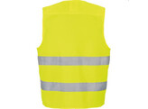 Gilet multifonctionnel Vizwell VWE01SY jaune fluorescent