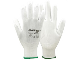 Asatex 3700 PU Gloves White