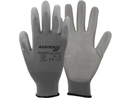 Asatex 3701 PU Glove Grey