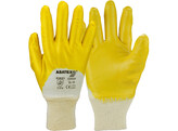 Asatex 03400P Yellow Nitrile Glove  Tricot Board  Open Back