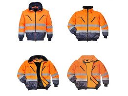 Portwest PJ50 - Hi-Vis 3-in-1 Pilot Jacket Orange/marine