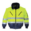 Portwest PJ50YNR - Hi-Vis 3-in-1 Pilotjack Geel/Marine - M