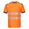 Portwest T181 - PW3 Hi-Vis Vision T-Shirt Short Sleeve Orange/Grey