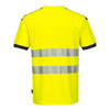 Portwest T181 - PW3 Hi-Vis Vision T-Shirt Korte Mouw Geel/Grijs - M