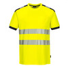 Portwest T181 - PW3 Hi-Vis Vision T-Shirt Korte Mouw Geel/Grijs - M