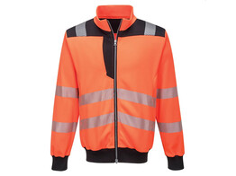 Portwest PW370 - PW3 Hi-Vis Sweatshirt Orange/Black