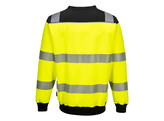 Portwest PW379 - PW3 Hi-Vis crew neck sweatshirt Yellow/Black