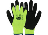 Asatex 3675W  Gebreide Winterhandschoen  Zwart / Fluo Geel - 11/XXL