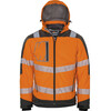 Vizwell VW268O winter softshell jacket orange-grey