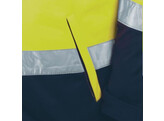 VIZWELL VW135Y Softshell jas  ademend  wind- en waterdicht  Geel / Marine - 4XL