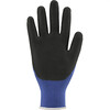 Asatex 3780  fine knitted glove with strong Natural latex coating  Blue / Black